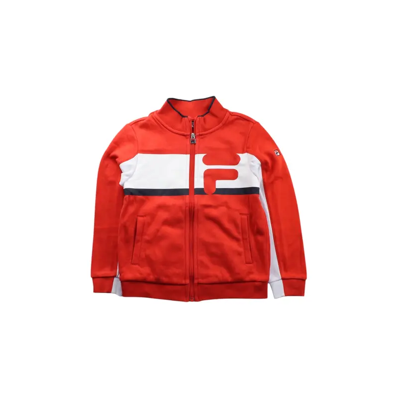 Fila Logo Zippered Sweatshirt 7-8Y
