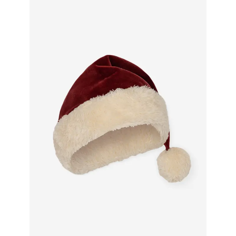 Konges Sljd Kids Velvet Christmas Hat in Red