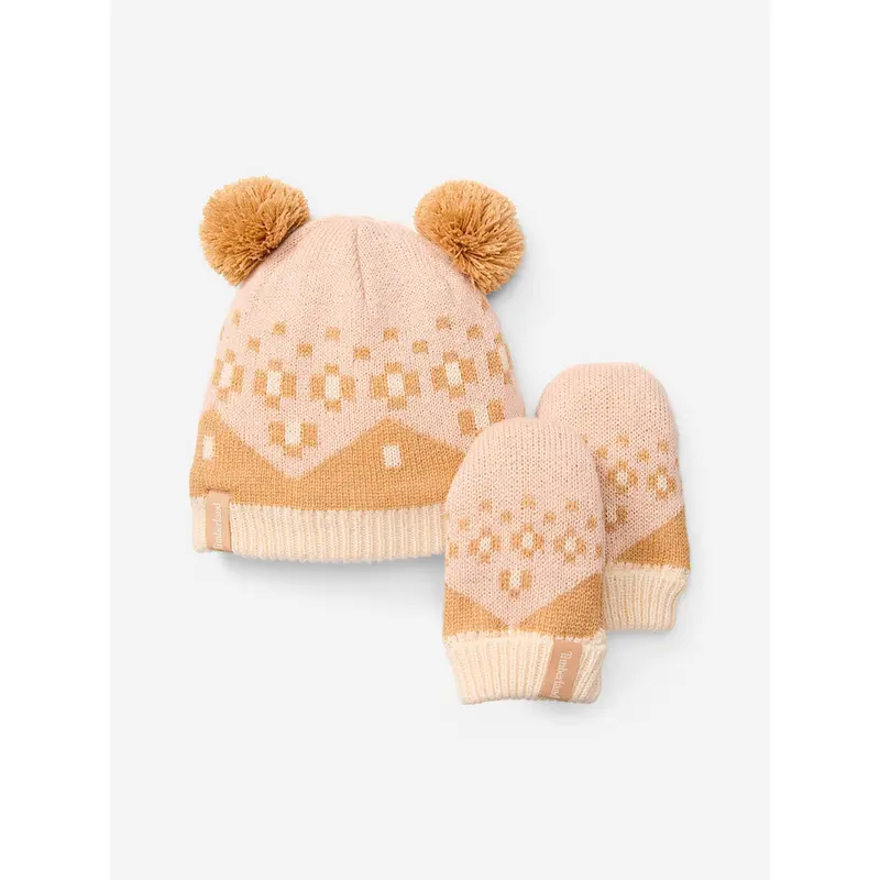 Timberland Baby Girls Fair Isle Set in PInk