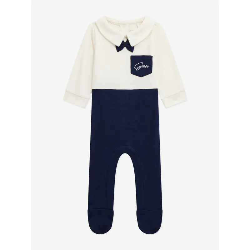Guess Baby Boys Pocket Babygrow in Navy