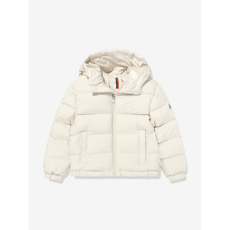Moncler Enfant Boys Taidu Down Padded Jacket in Ivory