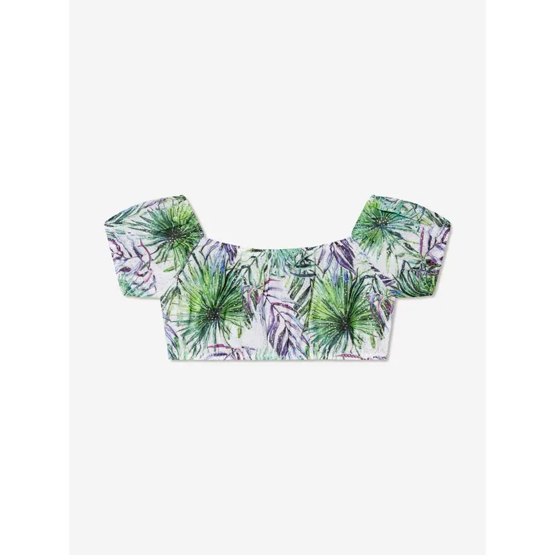 Nessi Byrd Girls Lali Crop Top in Multicolour