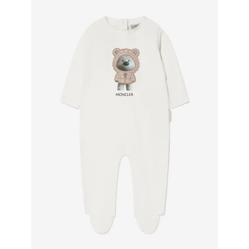 Moncler Enfant Baby Girls Bear Print Babygrow