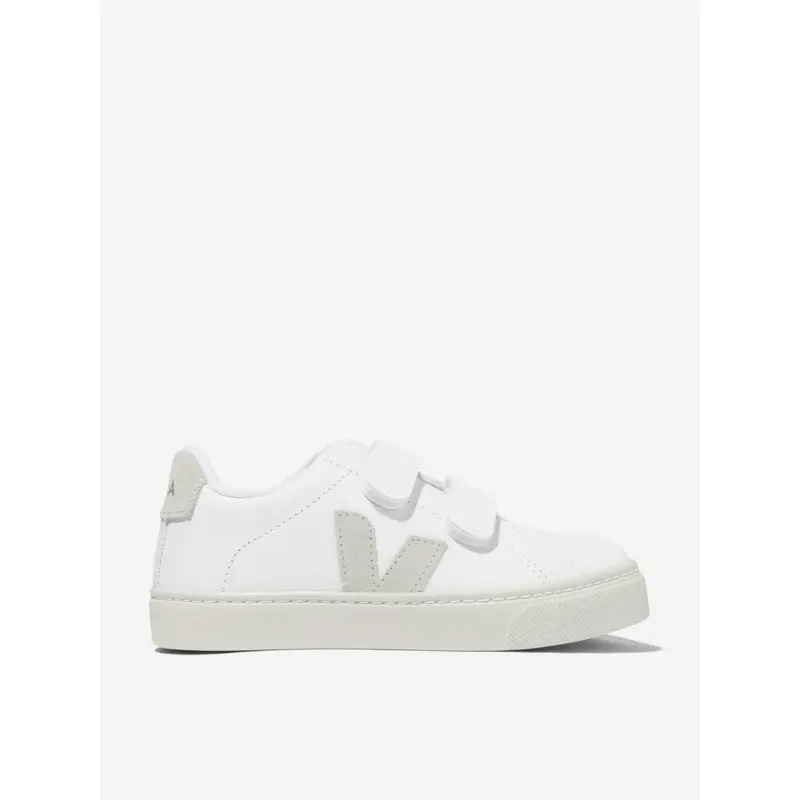 Veja Kids ChromeFree Leather Esplar Trainers in White