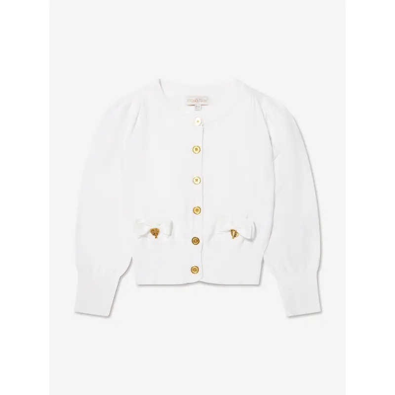 Angels Face Girls Nicolette Cardigan in White