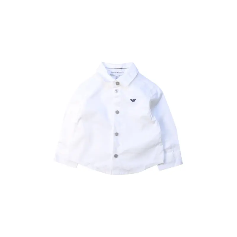 Armani Long Sleeve Button Down Shirt 3-6M