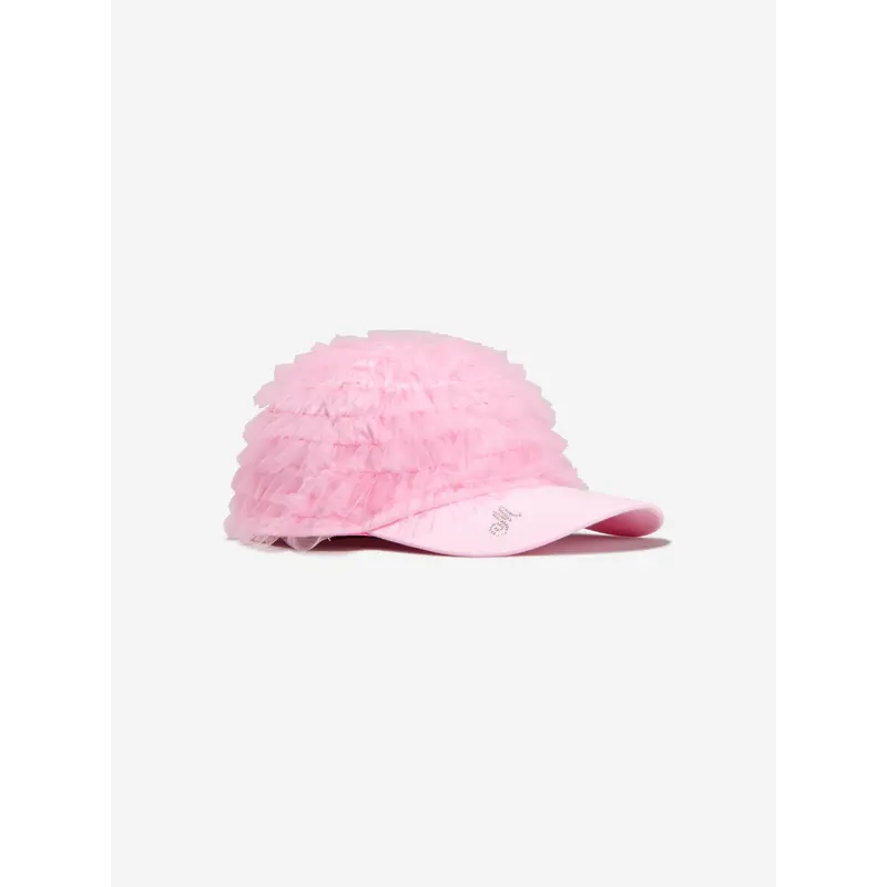 Monnalisa Girls Tulle Logo Cap