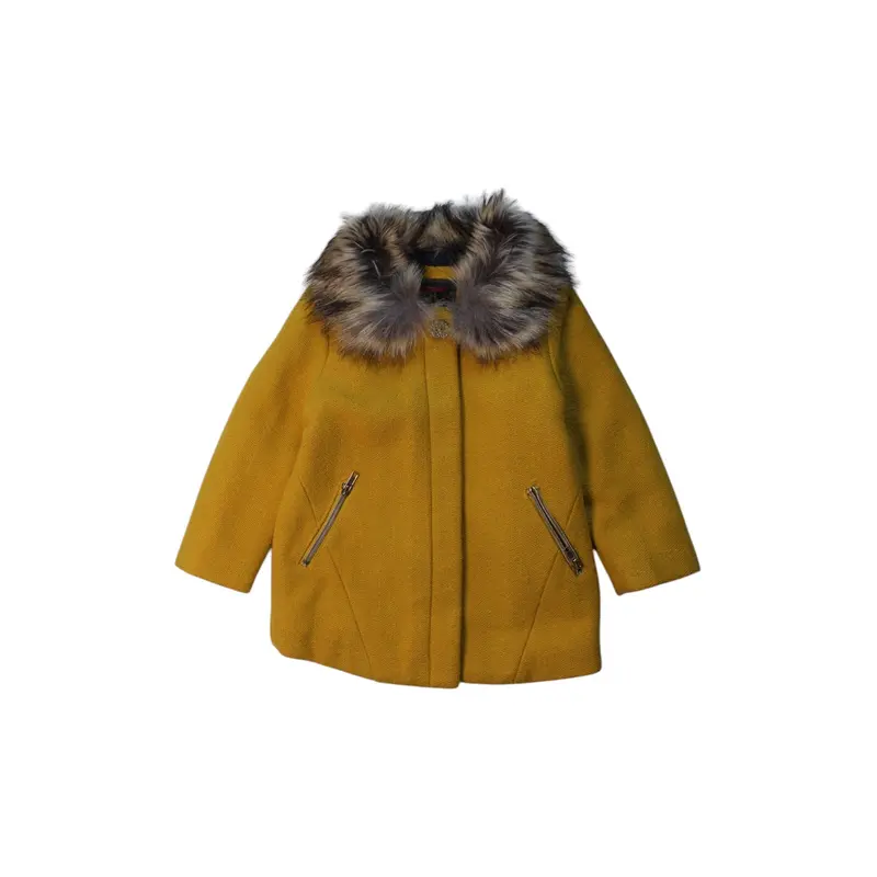 Catimini Faux Fur Collar Coat 3T
