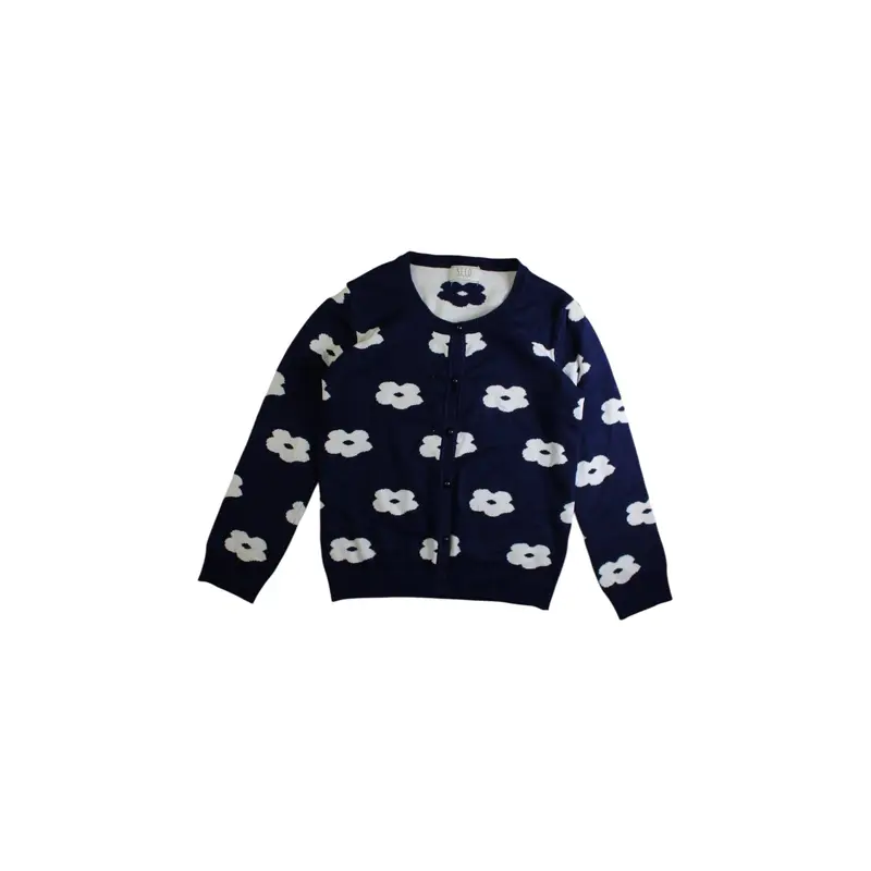 Seed Buttoned Knit Cardigan 7Y