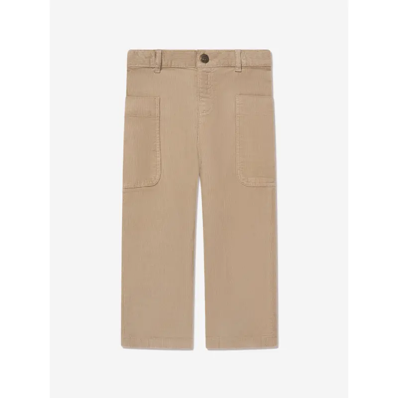 Bonpoint Girls Looping Trousers in Beige