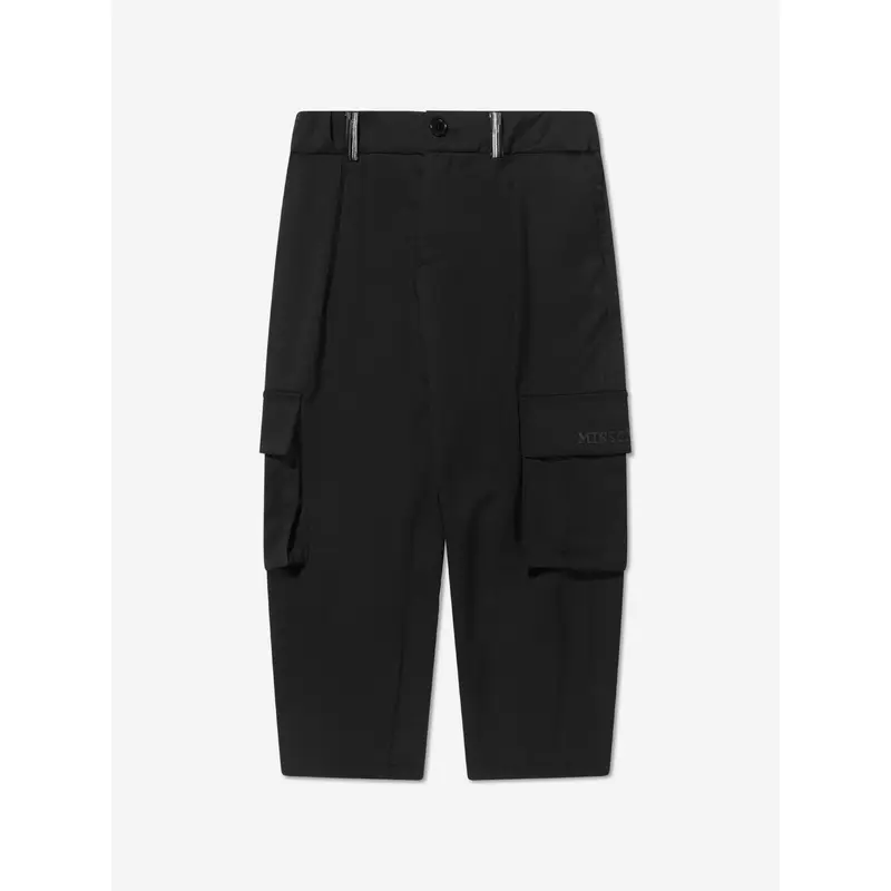 Missoni Boys Cargo Trousers in Black