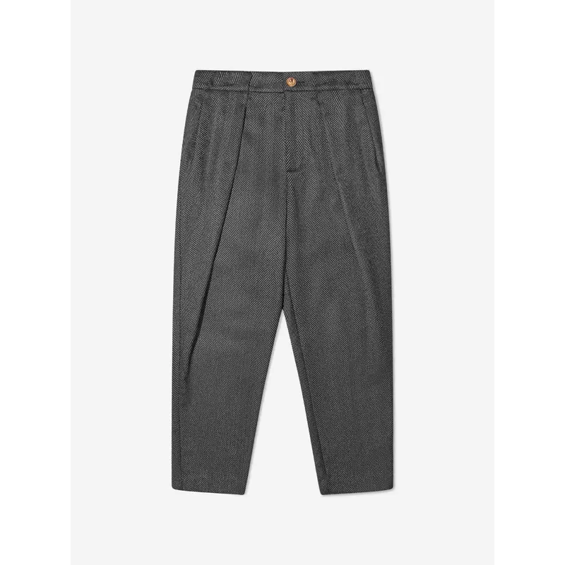 Balmain Boys Suit Trousers in Black