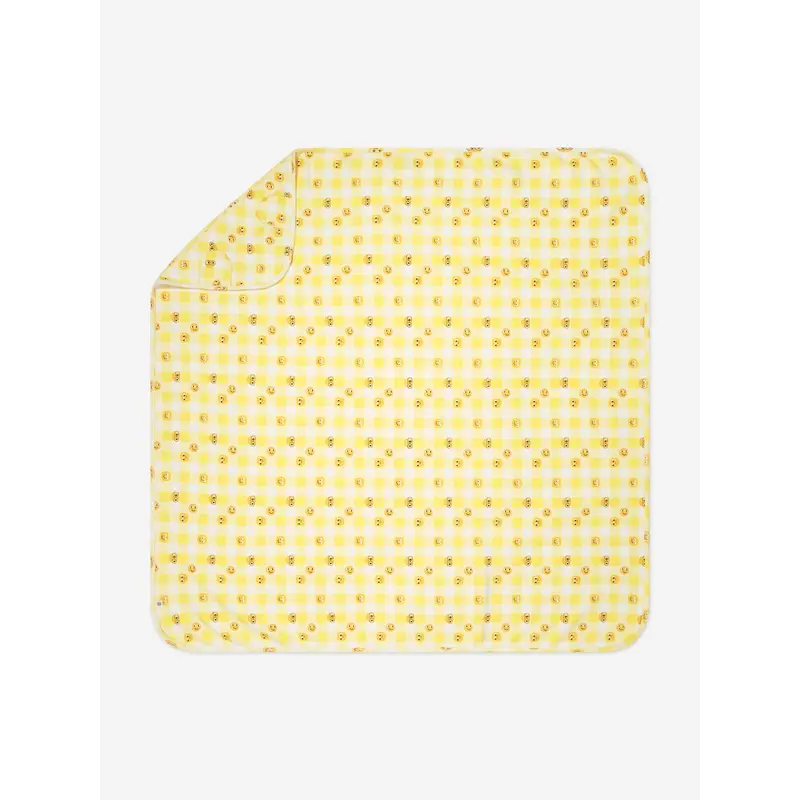 The Bonnie Mob Baby Tiddlywink Hooded Blanket With Hood in Yellow