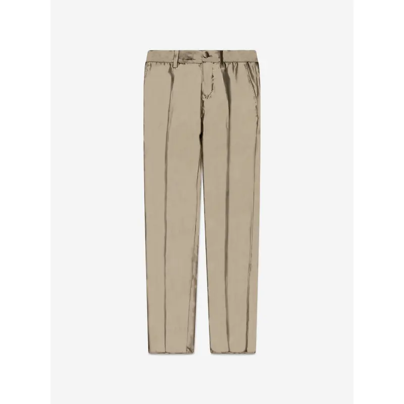 Dolce & Gabbana Boys Silk Suit Trousers in Gold
