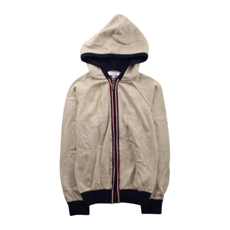 Jacadi Hooded Zippered Sweatshirt 8Y