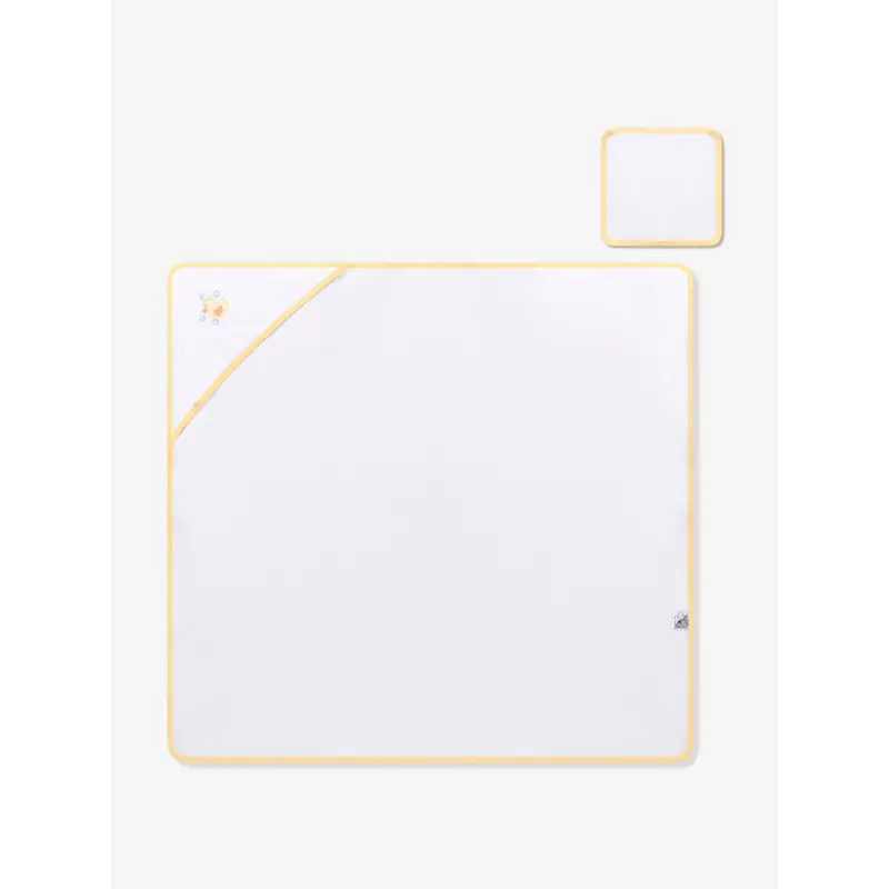 Magnolia Baby Baby Rubber Ducky Embroidered Towel in White