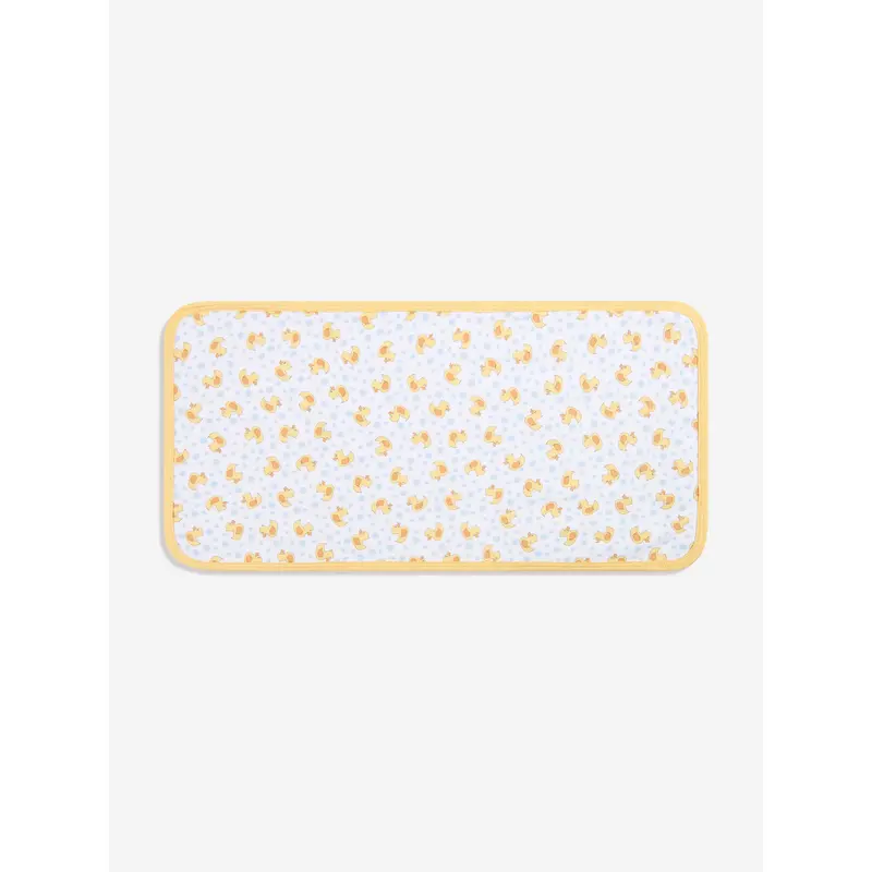 Magnolia Baby Baby Rubber Ducky Printed Burp Cloth in White