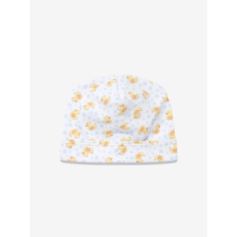 Magnolia Baby Baby Rubber Ducky Printed Hat in White