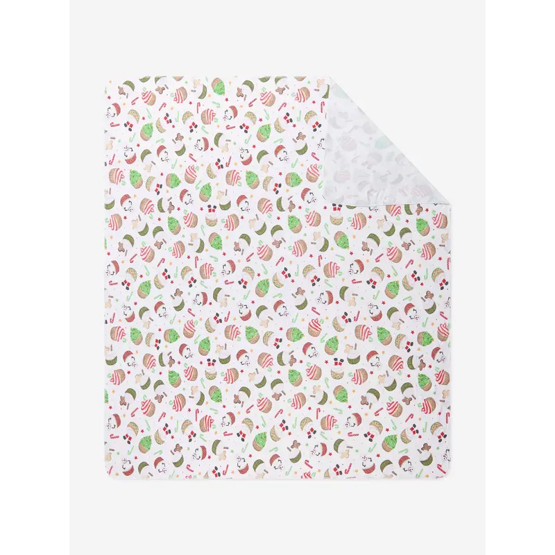 Magnolia Baby Baby Festive Cupcakes Swaddle Blanket in White