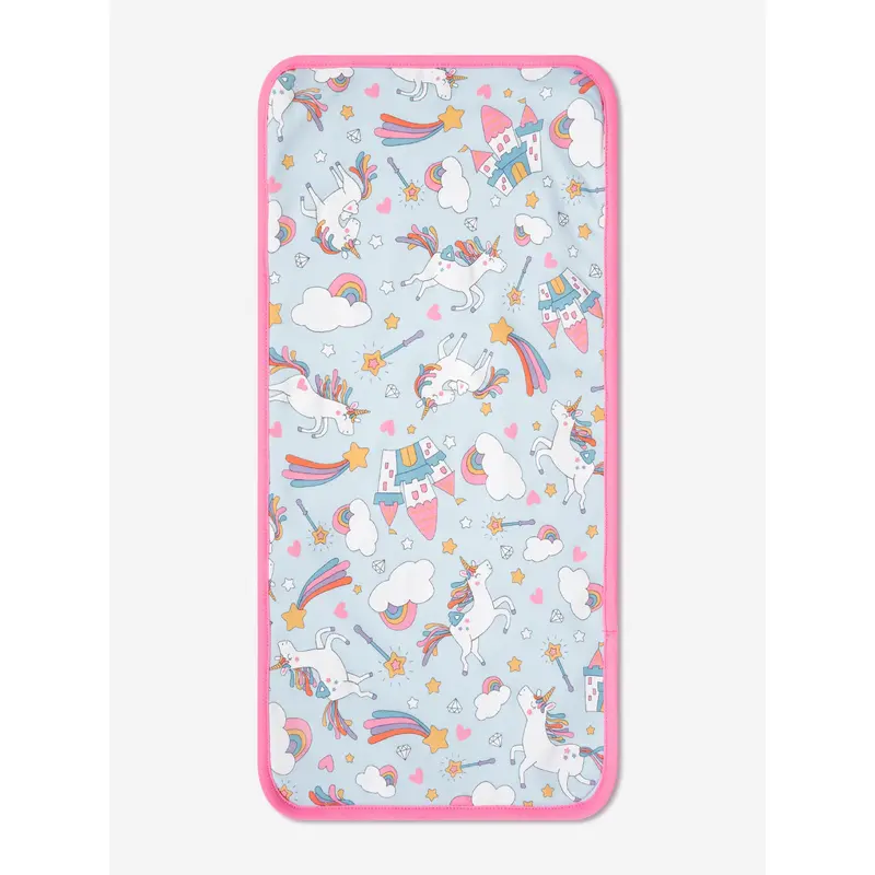 Magnolia Baby Baby Girls Dreamy Unicorns Burp Cloth in Pink