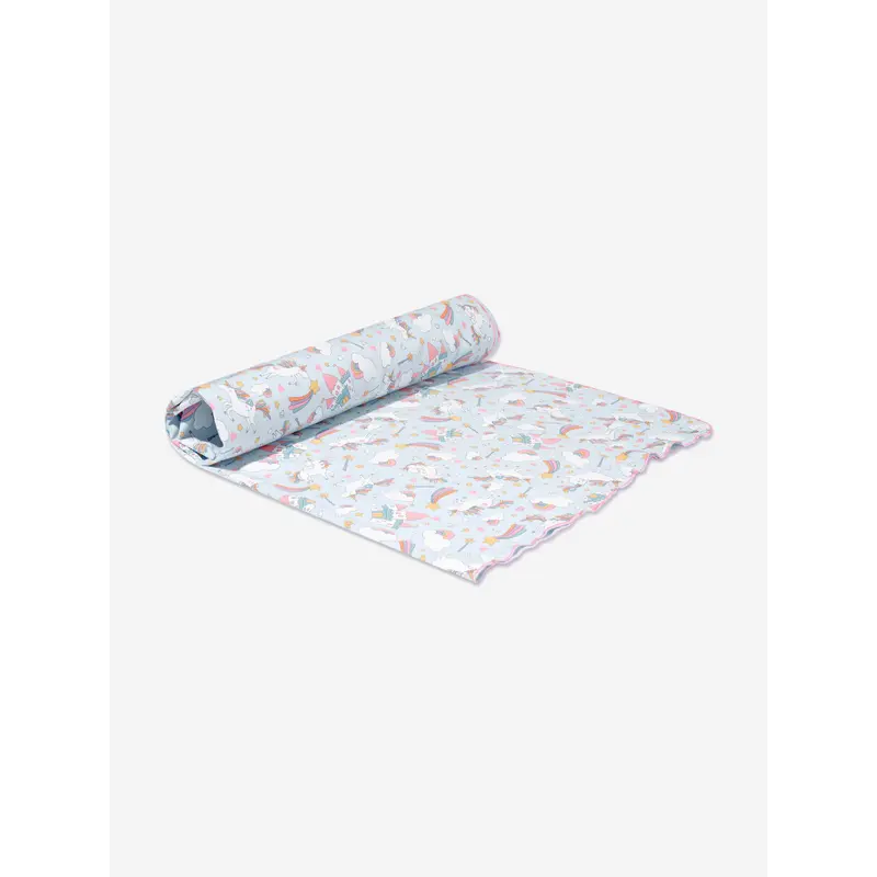 Magnolia Baby Baby Girls Dreamy Unicorns Swaddle Blanket in Pink