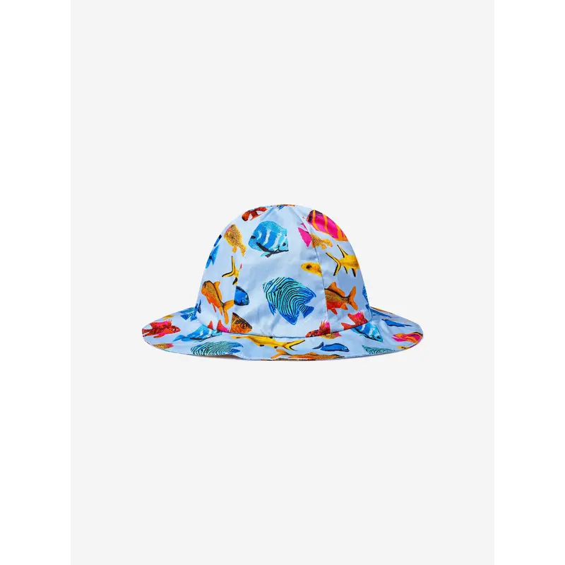 Rachel Riley Baby Girls Tropical Fish Sun Hat in Multicolour