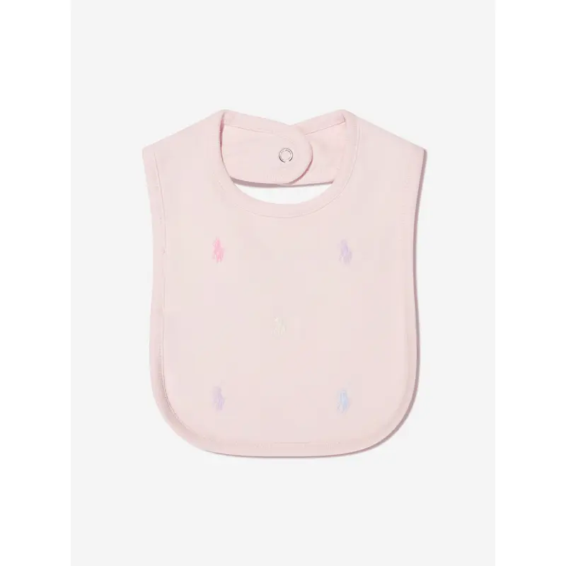 Baby Girls Logo Bib in Pink