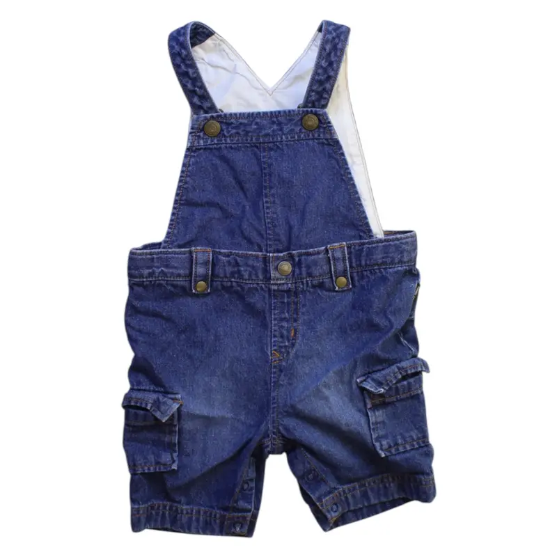 Comme Ca Ism Denim Overall Shorts 12-18M