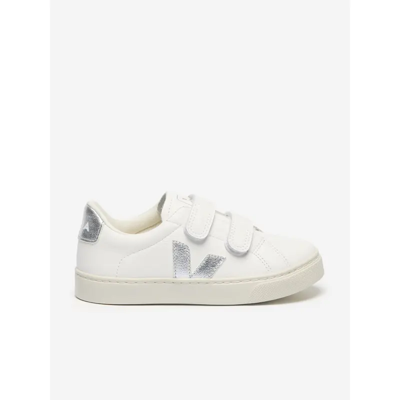 Veja Kids Leather Small Esplar Trainers in White