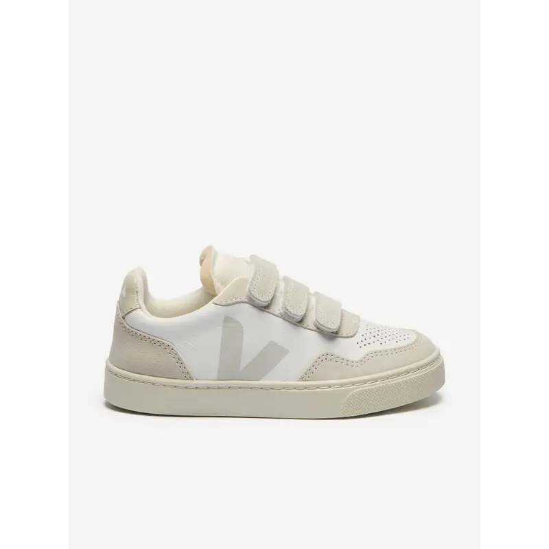 Veja Kids Leather Small V-90 Trainers in White