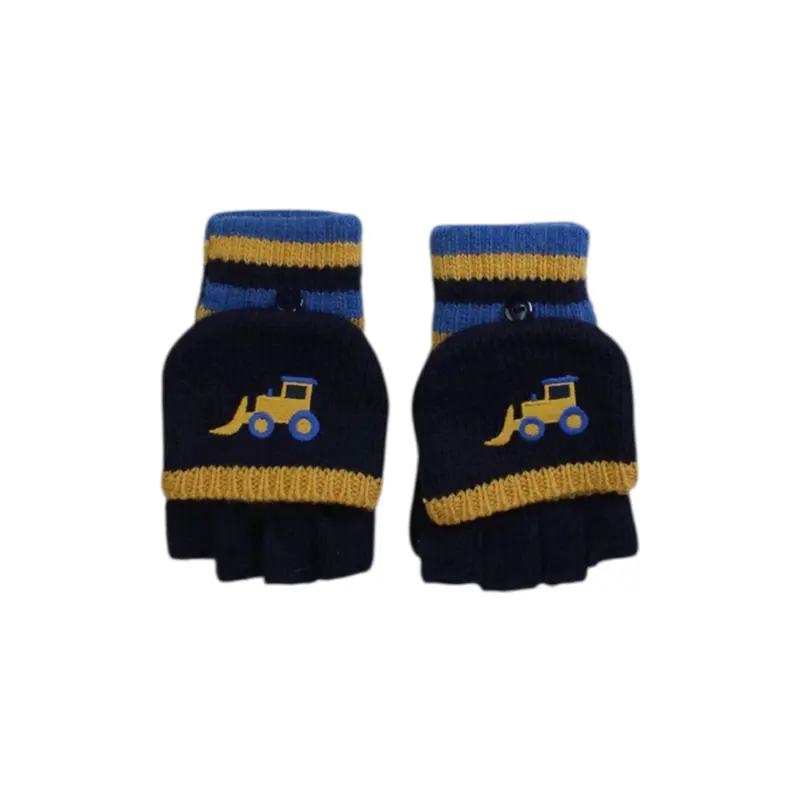 Jojo Maman Bb Fingerless Gloves With Cover 3-6T