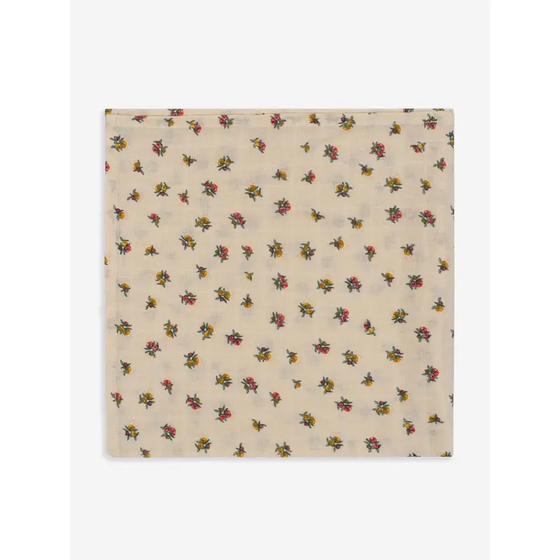 Konges Sljd Baby Girls Peony Muslin Swaddle in Multicolour (115cm)