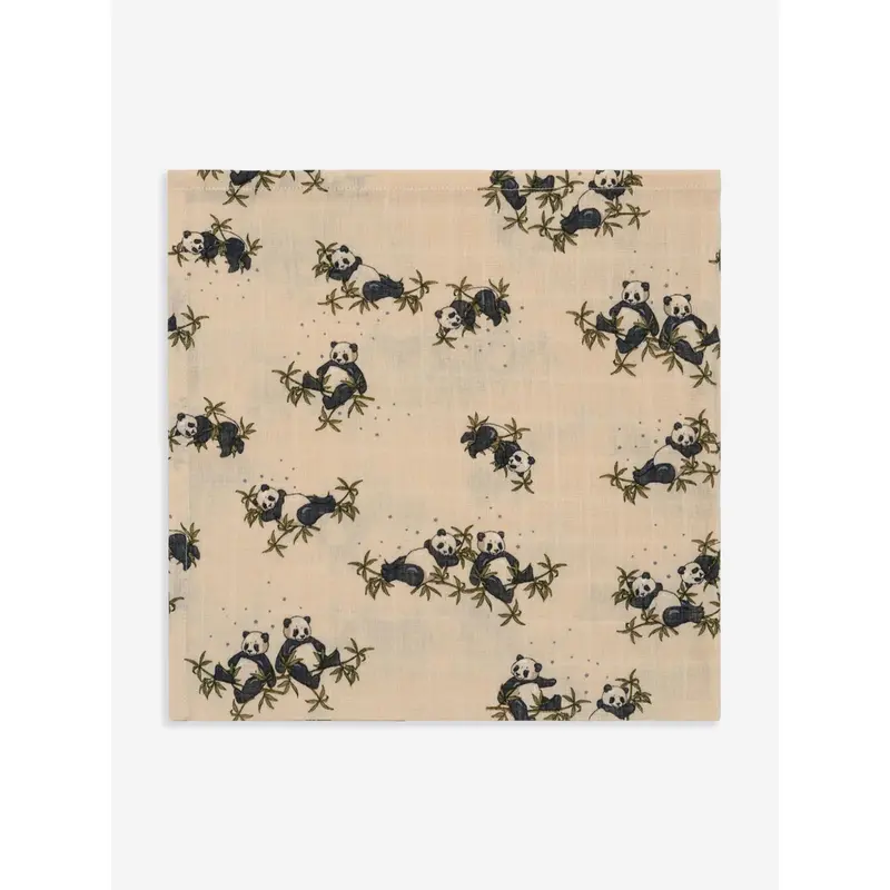Konges Sljd Baby Panda Muslin Swaddle in Multicolour (115cm)