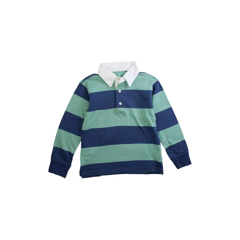 Crewcuts Striped Long Sleeve Polo, Size 4-5T