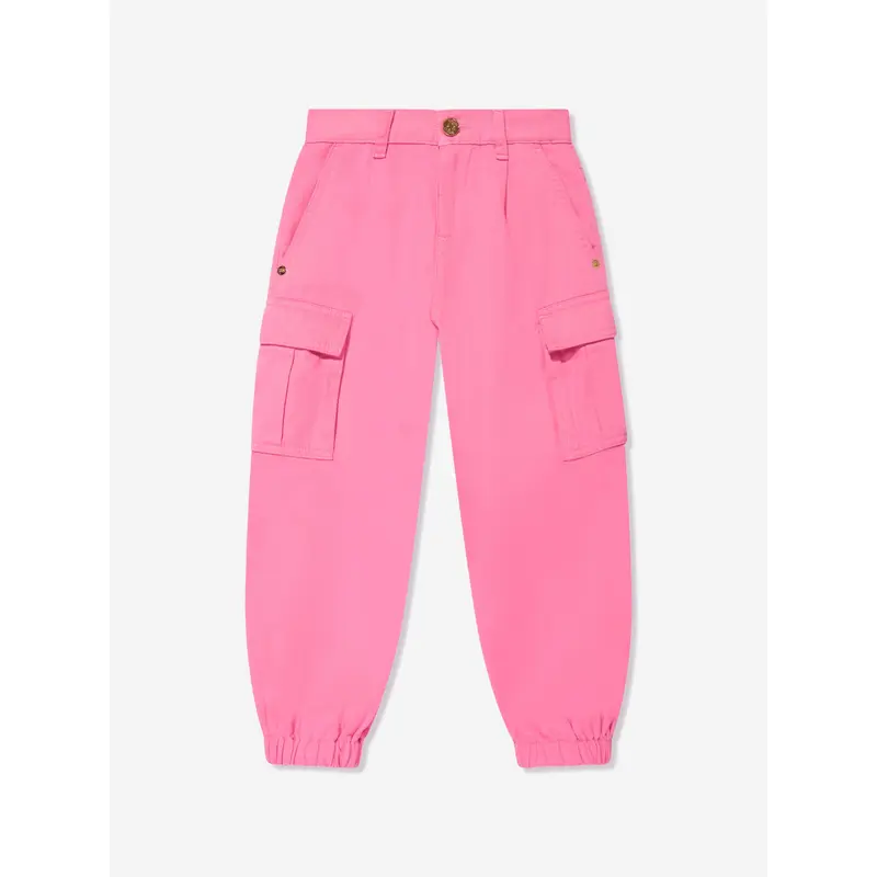 Versace Girls Cargo Trousers in Pink