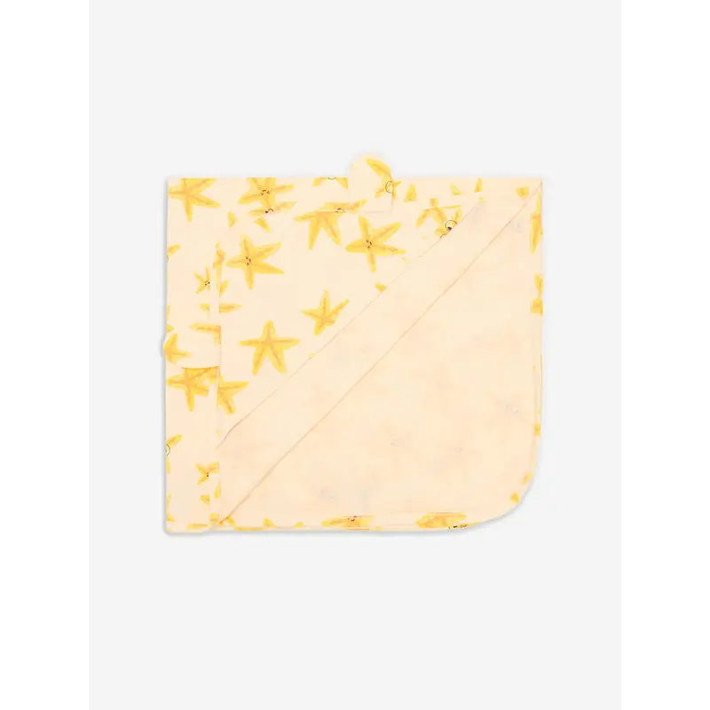 The Bonnie Mob Baby Girls Starfish Shawl in Ivory