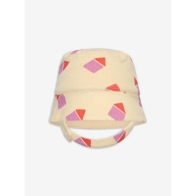 The Bonnie Mob Girls Beach Hut Sun Hat in Ivory