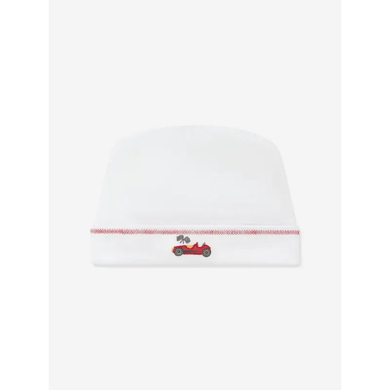 Magnolia Baby Baby Boys Grand Prix Embroidered Hat in White