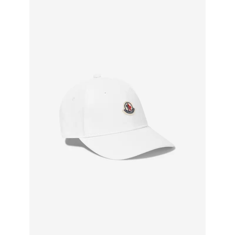 Moncler Enfant Boys Logo Baseball Cap in White