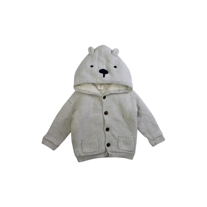 Seed Knit Animal Face Cardigan 12-18M