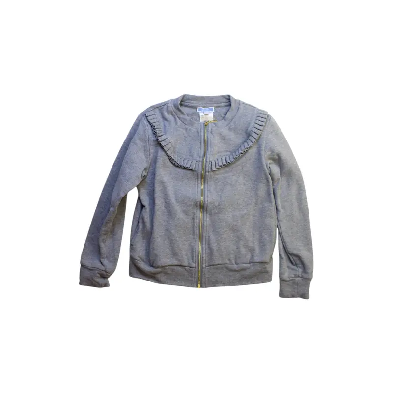 Jacadi Ruffled Zippered Sweatshirt 8Y