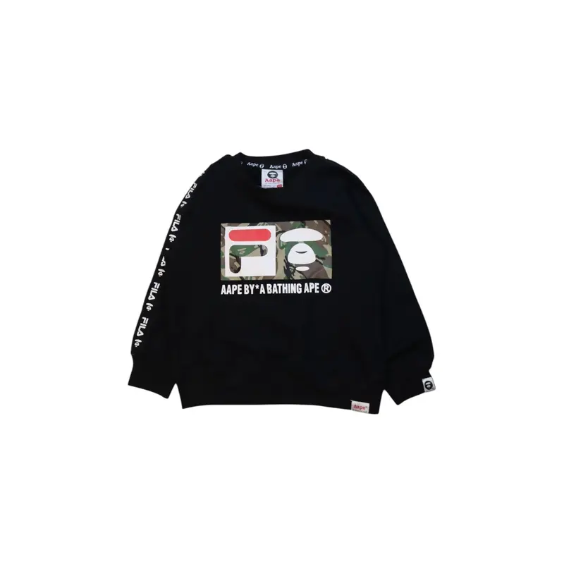 AAPE By A Bathing Ape Crewneck Camo Sweatshirt 4T