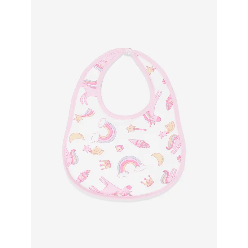 Magnolia Baby Baby Girls Believe In Magic Bib in White