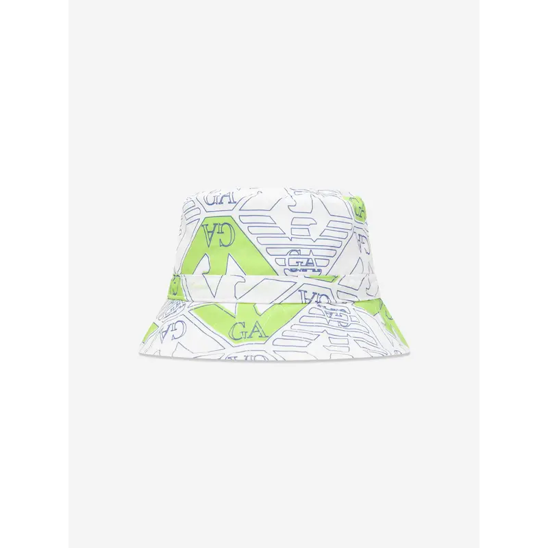 Emporio Armani Boys Logo Bucket Hat in Multicolour