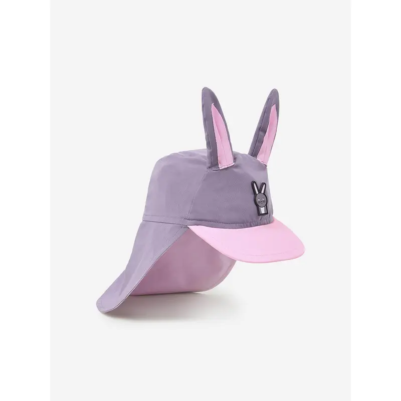 Roarsome Girls Hop The Bunny Sun Cap in Purple