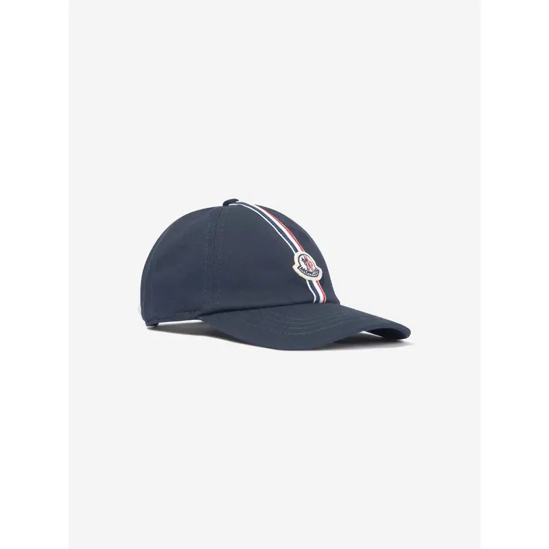 Moncler Enfant Boys Logo Baseball Cap in Navy