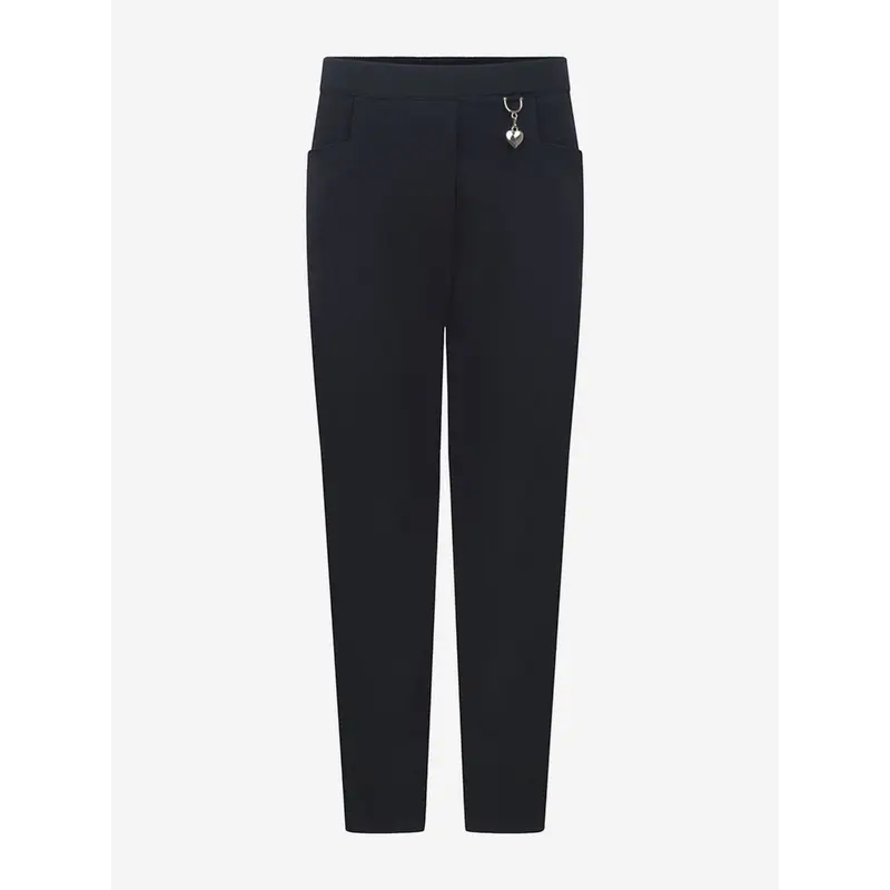 Zeco Girls School 2 Pocket Lycra Trousers in Navy