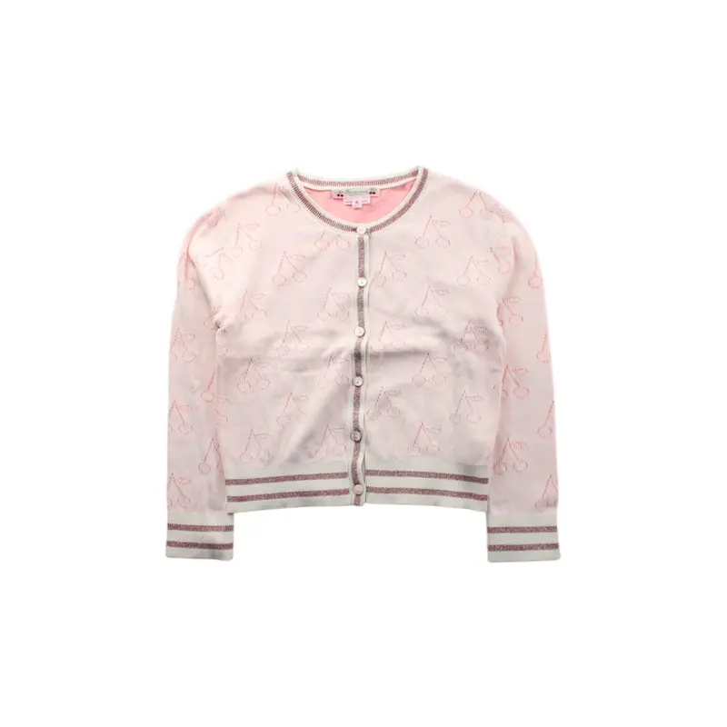 Bonpoint Cherry Print Cardigan 6T