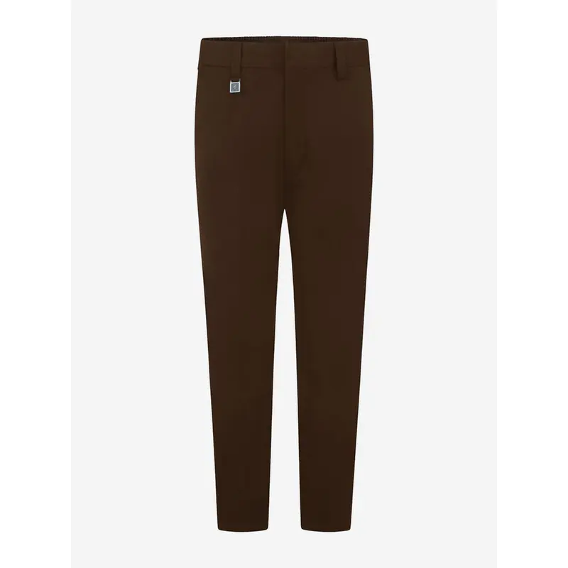 Zeco Boys School Slim Fit Trousers in Brown