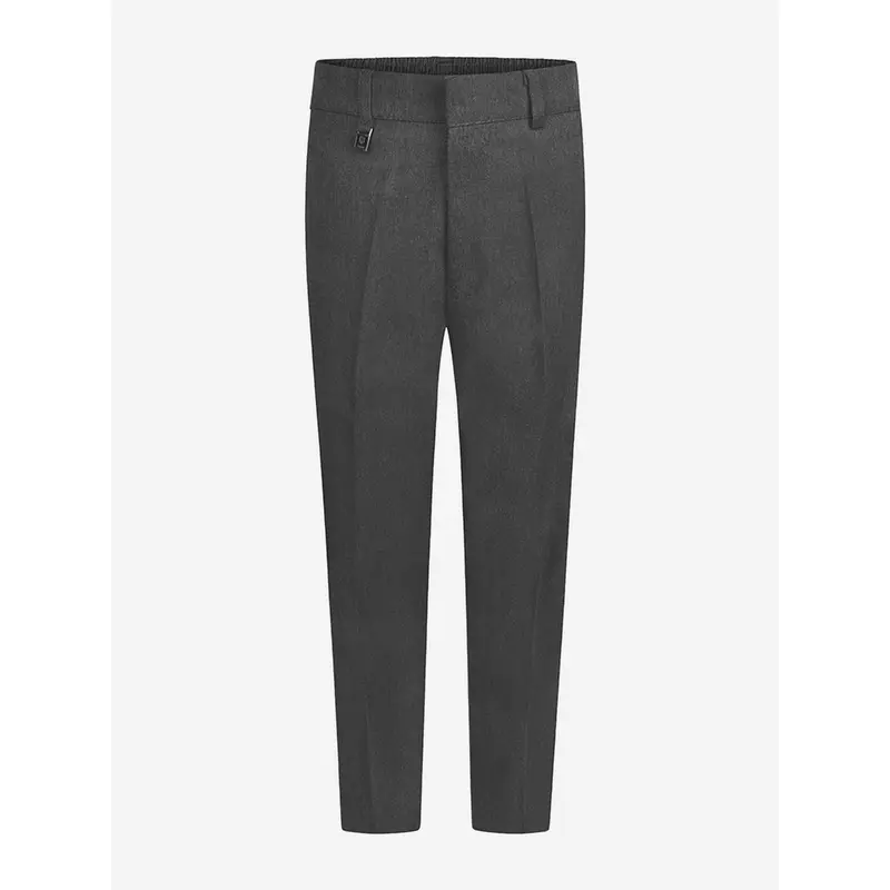 Zeco Boys School Slim Fit Trousers in Grey